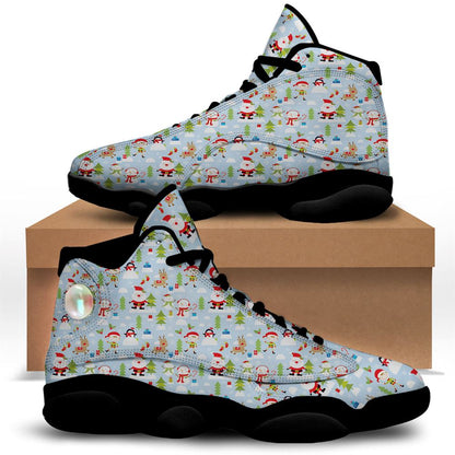 Christmas Basketball Shoes, Merry Christmas Cute Print Pattern Jd13 Shoes For Men Women, Christmas Fashion Shoes