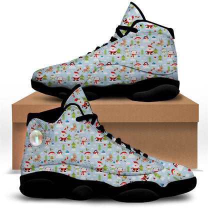 Christmas Basketball Shoes, Merry Christmas Cute Print Pattern Jd13 Shoes For Men Women, Christmas Fashion Shoes