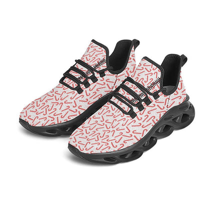 Christmas Candy Print Pattern Black Max Soul Shoes For Men Women, Best Running Sneaker, Christmas Shoes, Winter Fashion Shoes