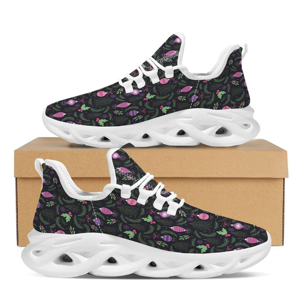 Christmas Decoration Print Pattern White Max Soul Shoes For Men Women, Best Running Sneaker, Christmas Shoes, Winter Fashion Shoes