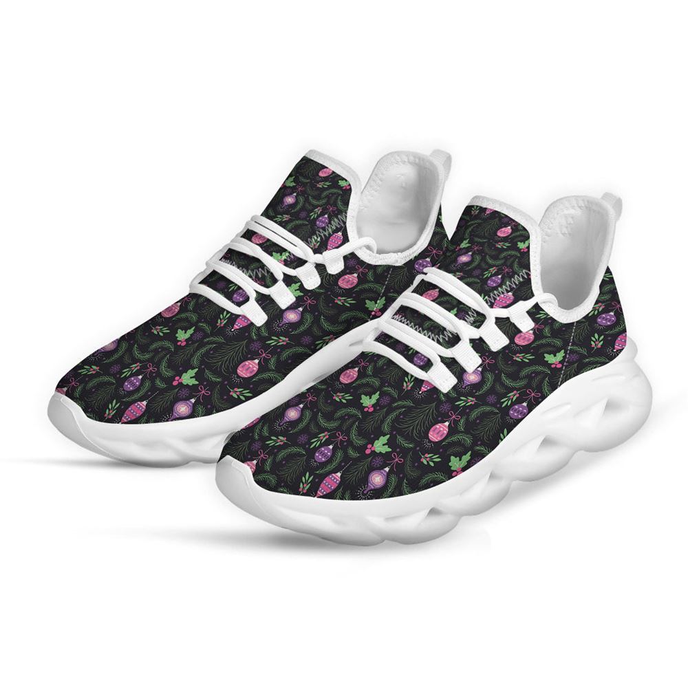 Christmas Decoration Print Pattern White Max Soul Shoes For Men Women, Best Running Sneaker, Christmas Shoes, Winter Fashion Shoes
