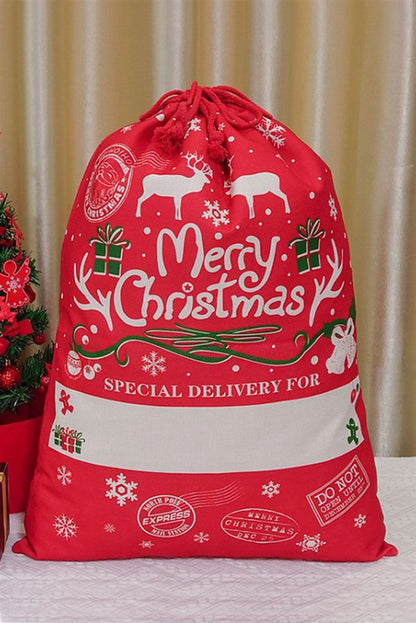 Christmas Drawstring Large Santa Sack, Gift For Chidren, Christmas Bag Gift, Christmas Gift 2023