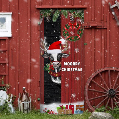 Christmas Farm Door Cover Moorry Christmas, Door Christmas Cover, Christmas Door Knob Covers, Christmas Outdoor Decoration