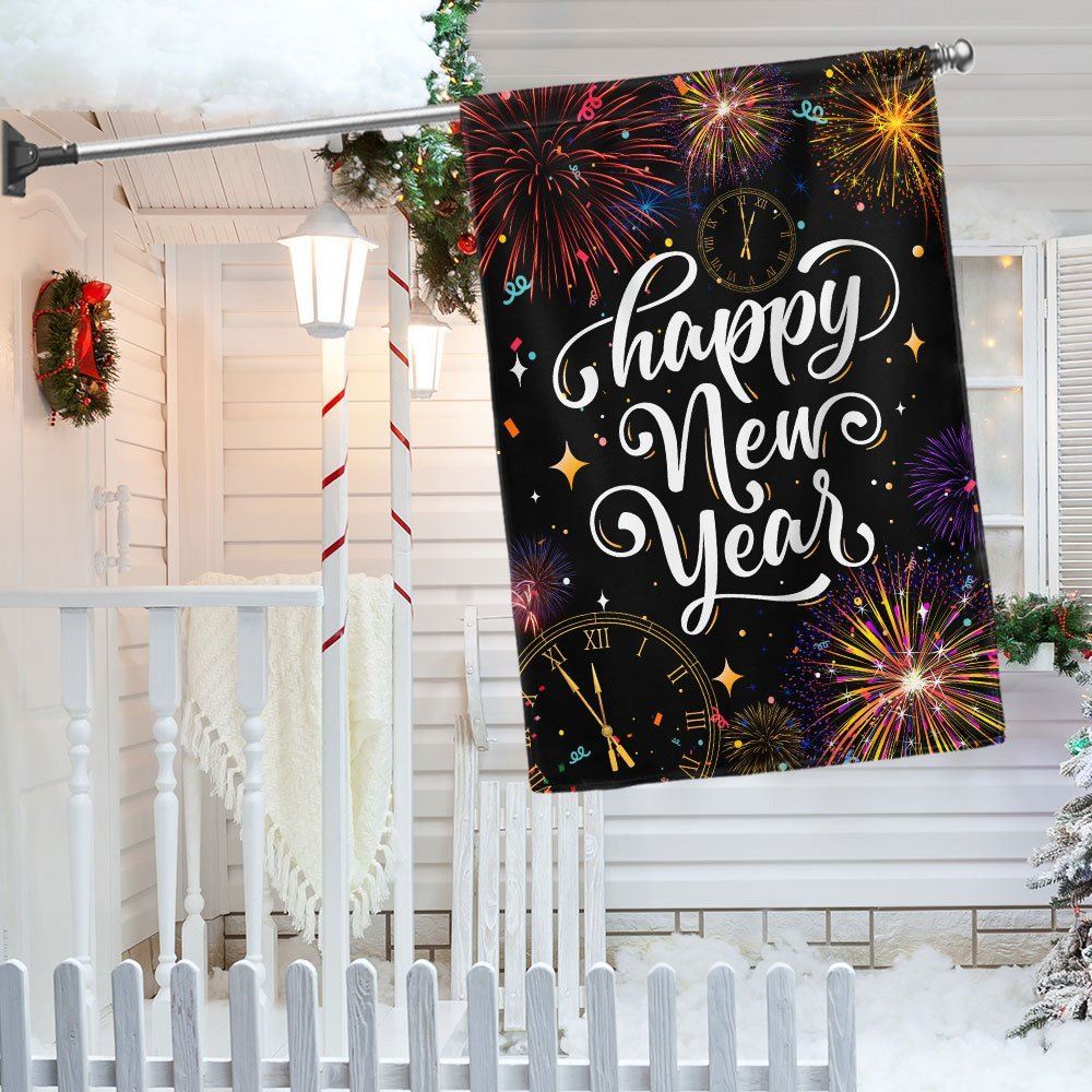 Christmas Flag Happy New Year Flag, Christmas Garden Flag, Home Decor Accessories, Christmas Outdoor Decor Ideas