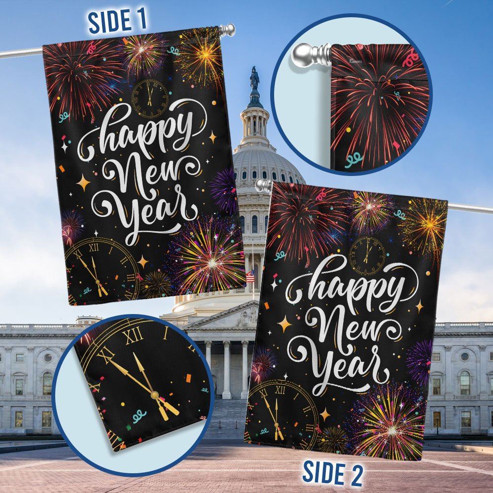 Christmas Flag Happy New Year Flag, Christmas Garden Flag, Home Decor Accessories, Christmas Outdoor Decor Ideas