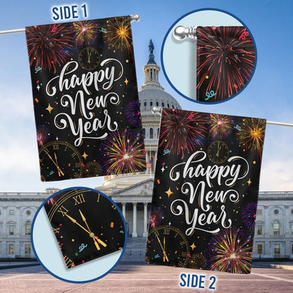 Christmas Flag Happy New Year Flag, Christmas Garden Flag, Home Decor Accessories, Christmas Outdoor Decor Ideas