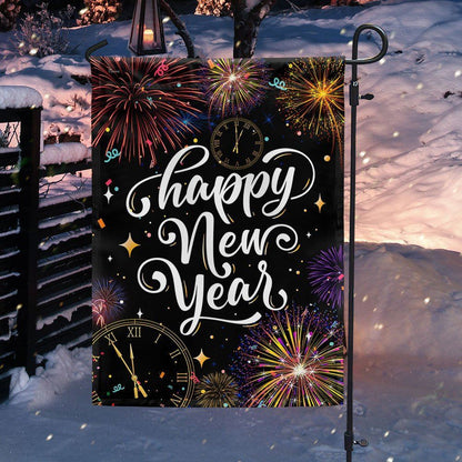 Christmas Flag Happy New Year Flag, Christmas Garden Flag, Home Decor Accessories, Christmas Outdoor Decor Ideas