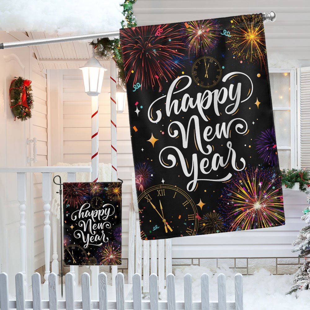 Christmas Flag Happy New Year Flag, Christmas Garden Flag, Home Decor Accessories, Christmas Outdoor Decor Ideas