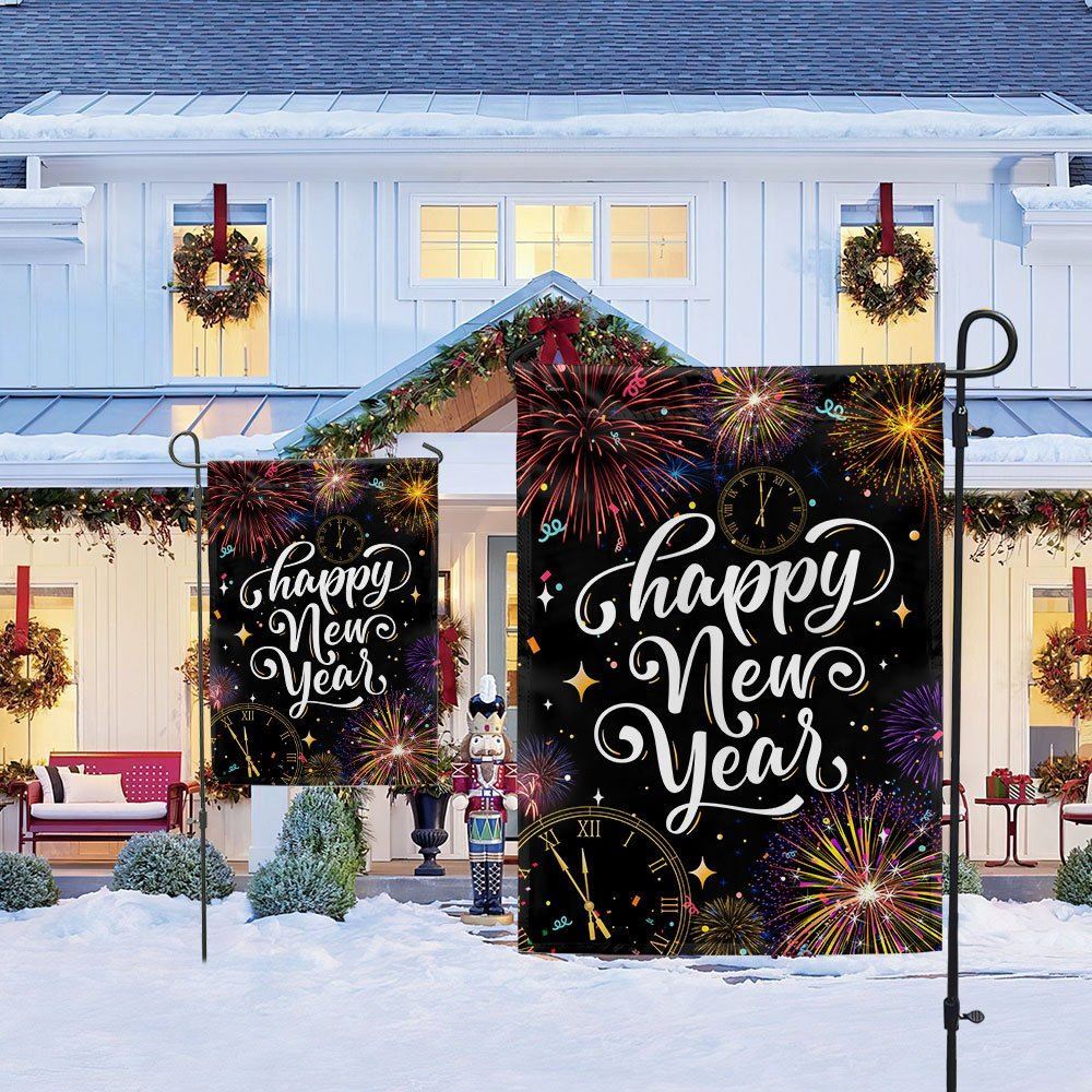 Christmas Flag Happy New Year Flag, Christmas Garden Flag, Home Decor Accessories, Christmas Outdoor Decor Ideas