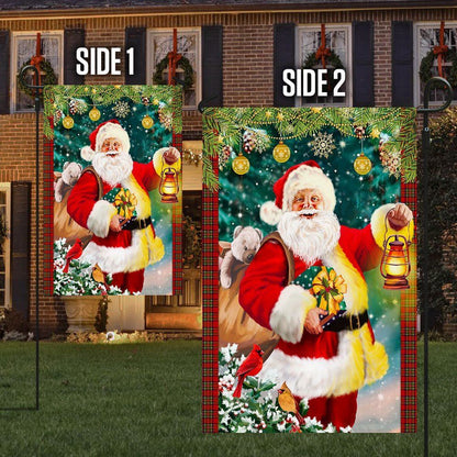 Christmas Flag Santa Claus Christmas Flag, Christmas Garden Flag, Home Decor Accessories, Christmas Outdoor Decor Ideas
