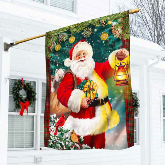 Christmas Flag Santa Claus Christmas Flag, Christmas Garden Flag, Home Decor Accessories, Christmas Outdoor Decor Ideas
