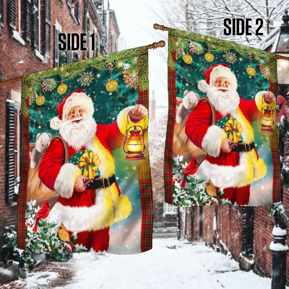 Christmas Flag Santa Claus Christmas Flag, Christmas Garden Flag, Home Decor Accessories, Christmas Outdoor Decor Ideas
