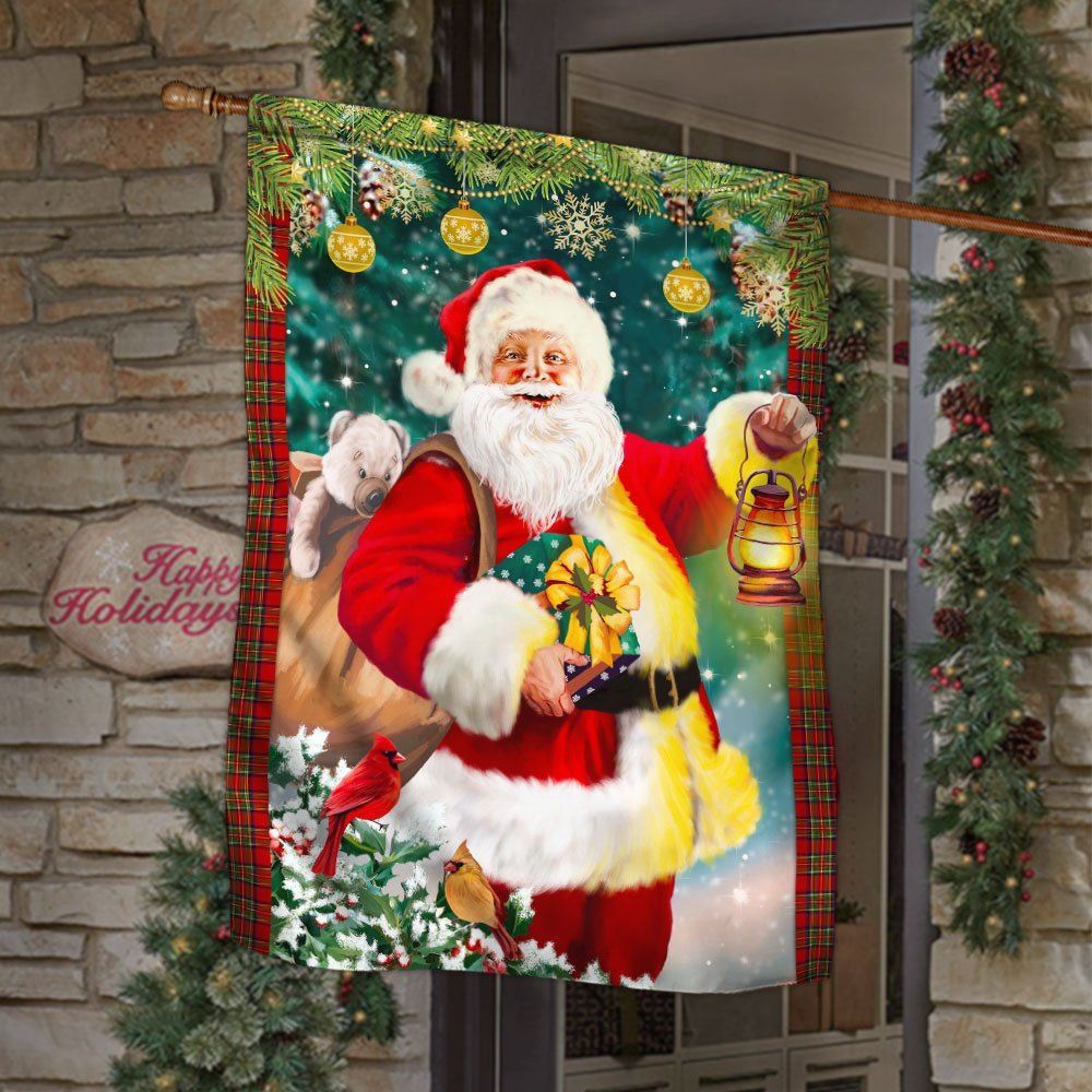 Christmas Flag Santa Claus Christmas Flag, Christmas Garden Flag, Home Decor Accessories, Christmas Outdoor Decor Ideas