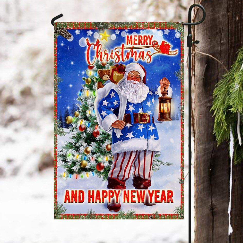 Christmas Flag Santa Merry Christmas And Happy New Year Flag, Christmas Garden Flag, Home Decor Accessories, Christmas Outdoor Decor Ideas