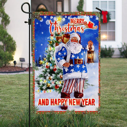 Christmas Flag Santa Merry Christmas And Happy New Year Flag, Christmas Garden Flag, Home Decor Accessories, Christmas Outdoor Decor Ideas