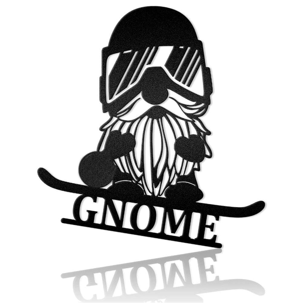 Christmas Gnome 1 Metal Wall Decor, Christmas Gift, Christmas Home Decor Sign, Christmas Outdoor Metal Sign