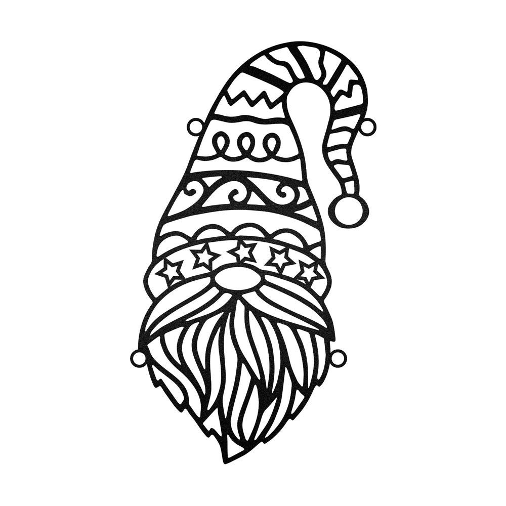 Christmas Gnome 2 Metal Wall Decor, Christmas Gift, Christmas Home Decor Sign, Christmas Outdoor Metal Sign