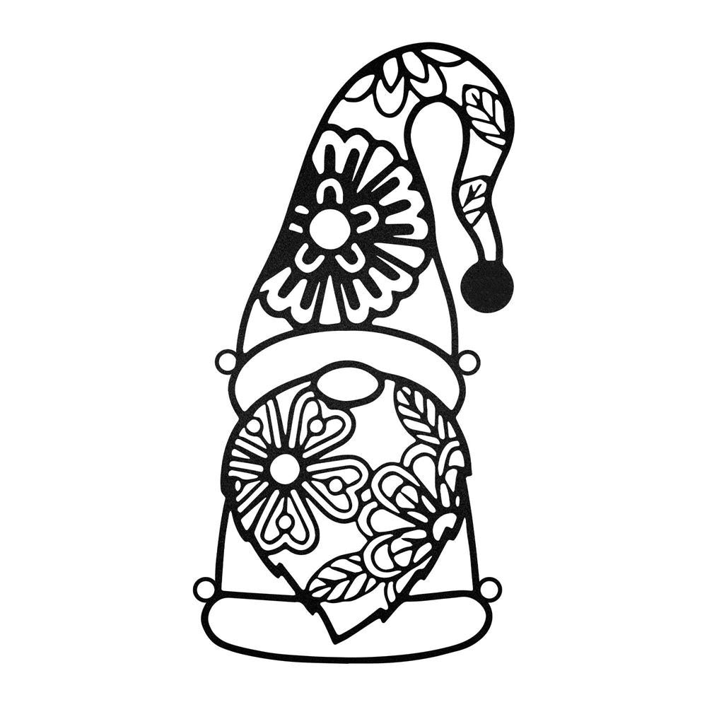 Christmas Gnome On Skis, Christmas Gift, Christmas Home Decor Sign, Christmas Outdoor Metal Sign