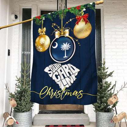 Christmas In South Carolina Flag, Christmas Garden Flag, Home Decor Accessories, Christmas Outdoor Decor Ideas