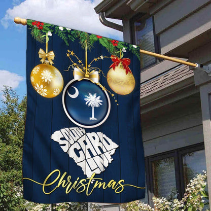 Christmas In South Carolina Flag, Christmas Garden Flag, Home Decor Accessories, Christmas Outdoor Decor Ideas