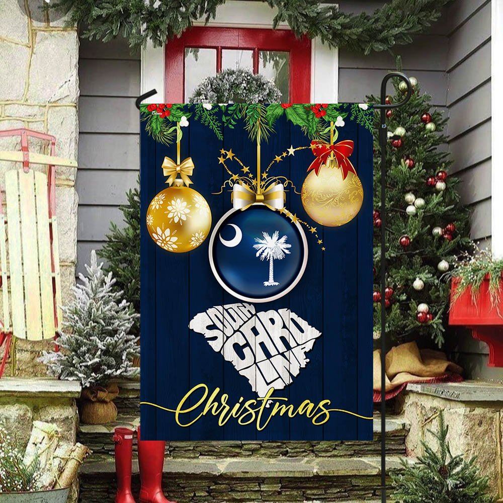 Christmas In South Carolina Flag, Christmas Garden Flag, Home Decor Accessories, Christmas Outdoor Decor Ideas