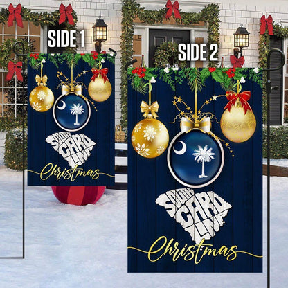 Christmas In South Carolina Flag, Christmas Garden Flag, Home Decor Accessories, Christmas Outdoor Decor Ideas