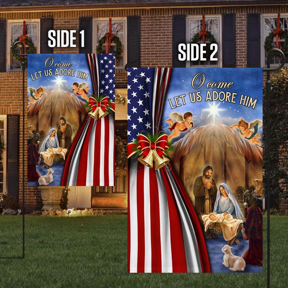 Christmas Nativity Of Jesus Flag, Christian Christmas House Flag, Christmas Outdoor Decor Ideas