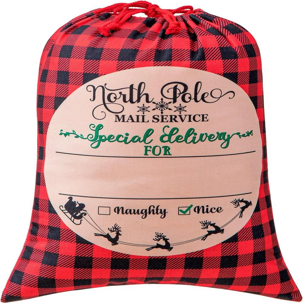 Christmas Red Caro Sacks, Gift For Chidren, Christmas Bag Gift, Christmas Gift 2023