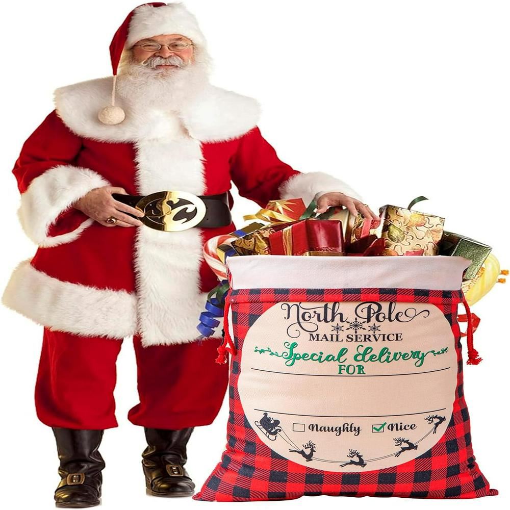 Christmas Red Caro Sacks, Gift For Chidren, Christmas Bag Gift, Christmas Gift 2023