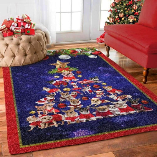 Christmas Rug, Chihuahua Christmas Limited Edition RugChristmas Floor Mat, Livinng Room Decor Rug, Christmas Home Decor