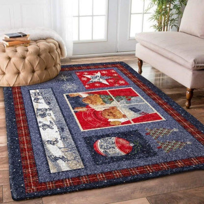 Christmas Rug, Christmas Bear Limited Edition RugChristmas Floor Mat, Livinng Room Decor Rug, Christmas Home Decor