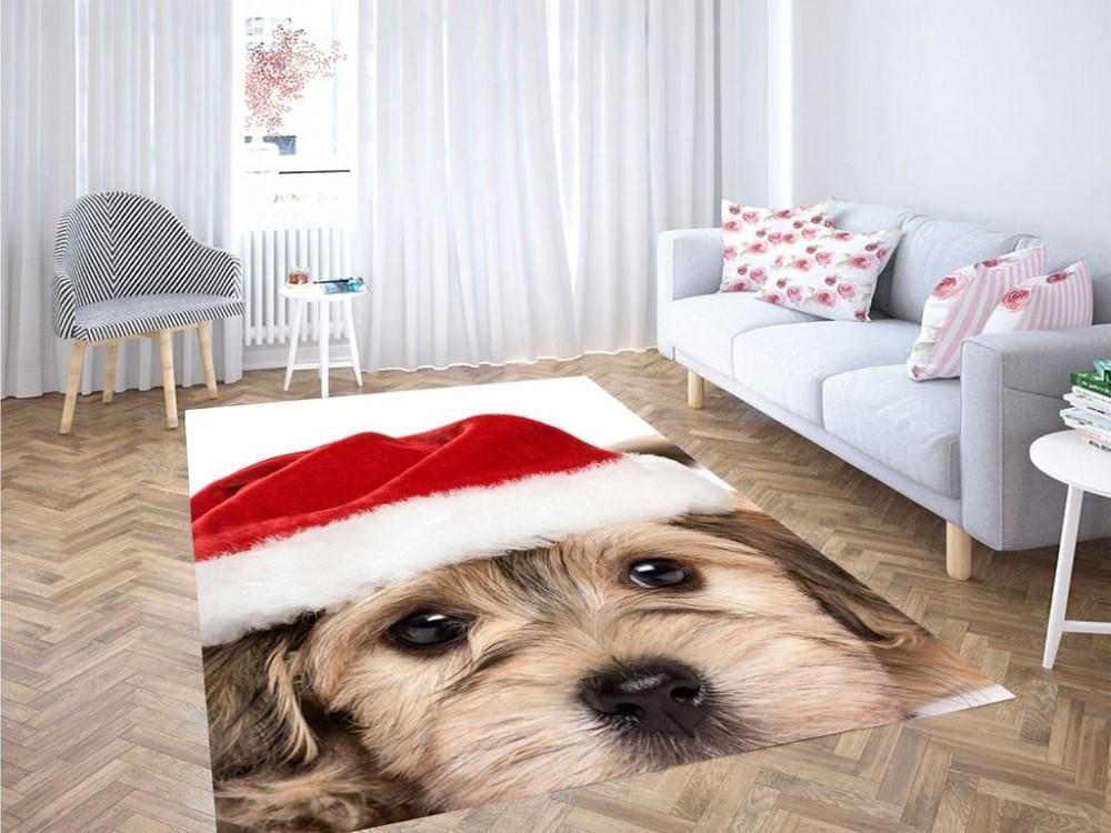 Christmas Rug, Christmas Dog Living Room Modern Carpet RugChristmas Floor Mat, Livinng Room Decor Rug, Christmas Home Decor