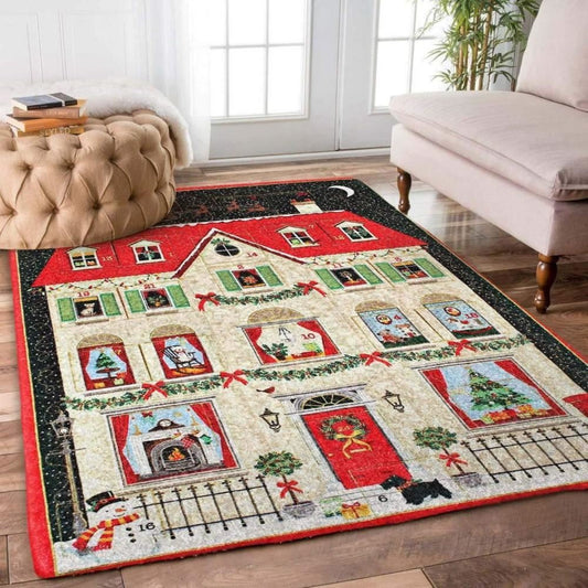 Christmas Rug, Christmas House Limited Edition RugChristmas Floor Mat, Livinng Room Decor Rug, Christmas Home Decor