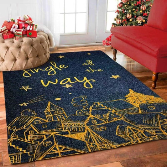 Christmas Rug, Christmas Night Limited Edition RugChristmas Floor Mat, Livinng Room Decor Rug, Christmas Home Decor