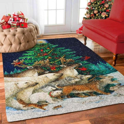 Christmas Rug, Christmas Parade Limited Edition RugChristmas Floor Mat, Livinng Room Decor Rug, Christmas Home Decor