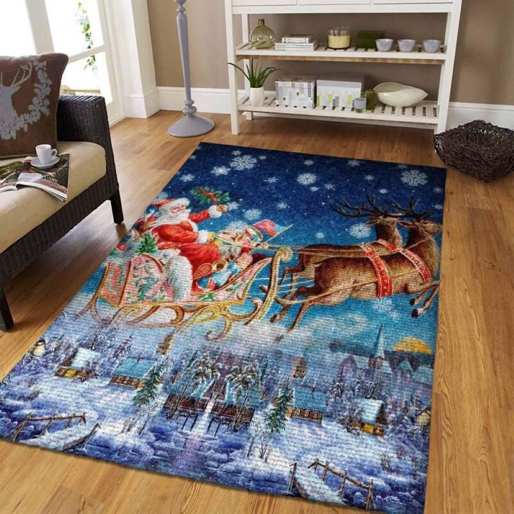 Christmas Rug, Christmas RugChristmas Floor Mat, Livinng Room Decor Rug, Christmas Home Decor