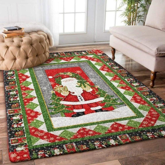 Christmas Rug, Christmas Santa Limited Edition RugChristmas Floor Mat, Livinng Room Decor Rug, Christmas Home Decor