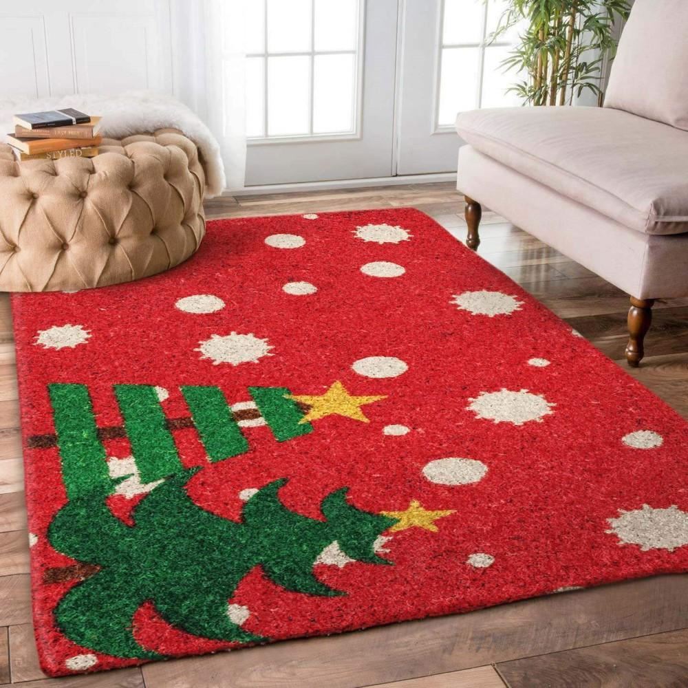 Christmas Rug, Christmas Trees Limited Edition RugChristmas Floor Mat, Livinng Room Decor Rug, Christmas Home Decor