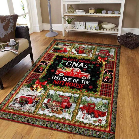 Christmas Rug, Cna Christmas RugChristmas Floor Mat, Livinng Room Decor Rug, Christmas Home Decor