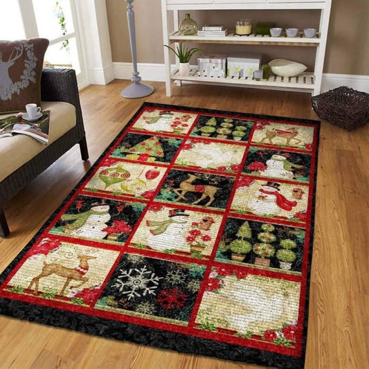 Christmas Rug, Cocooned In Elegance With Christmas Limited Edition RugChristmas Floor Mat, Livinng Room Decor Rug, Christmas Home Decor