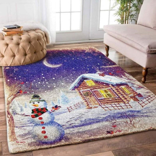 Christmas Rug, Crimson Comforts With Christmas Limited Edition RugChristmas Floor Mat, Livinng Room Decor Rug, Christmas Home Decor