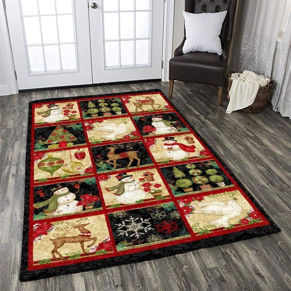 Christmas Rug, Elegant Festive Finesse With Christmas Limited Edition RugChristmas Floor Mat, Livinng Room Decor Rug, Christmas Home Decor