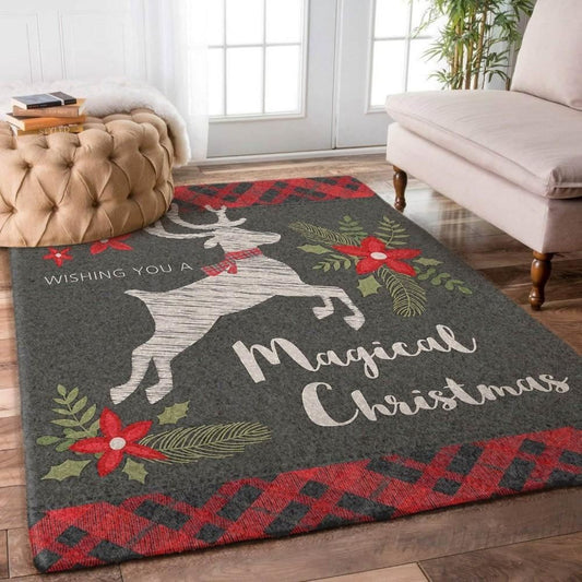 Christmas Rug, Festive Flourish With Christmas Limited Edition Rug For FansChristmas Floor Mat, Livinng Room Decor Rug, Christmas Home Decor