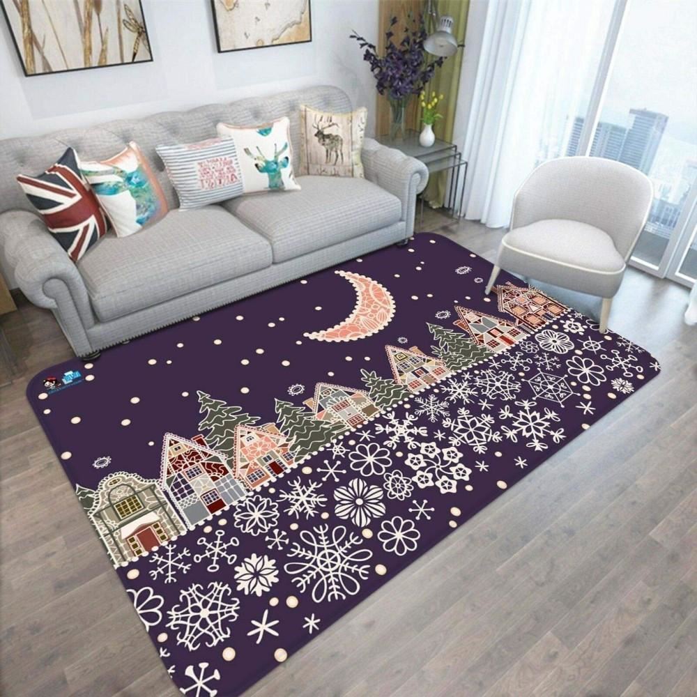 Christmas Rug, Festive Frolics With Christmas Area Limited Edition RugChristmas Floor Mat, Livinng Room Decor Rug, Christmas Home Decor