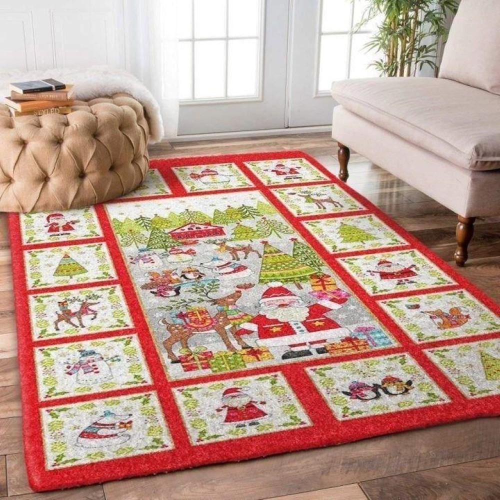Christmas Rug, Festive Splendor With Christmas Limited Edition RugChristmas Floor Mat, Livinng Room Decor Rug, Christmas Home Decor