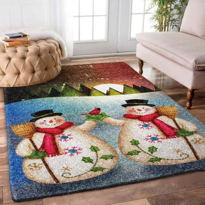 Christmas Rug, Noel Nouveau With Christmas Limited Edition RugChristmas Floor Mat, Livinng Room Decor Rug, Christmas Home Decor