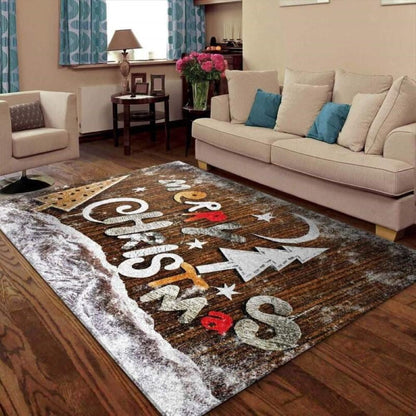 Christmas Rug, Reindeer Retreat With Christmas Limited Edition RugChristmas Floor Mat, Livinng Room Decor Rug, Christmas Home Decor