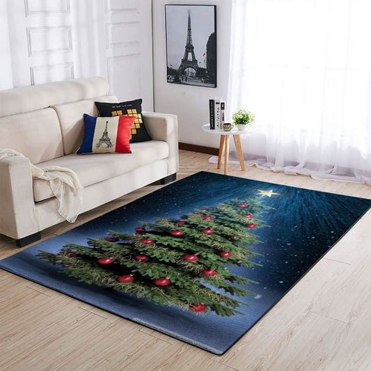 Christmas Rug, Revels Elegantly On Christmas Tree Area Limited Edition RugChristmas Floor Mat, Livinng Room Decor Rug, Christmas Home Decor