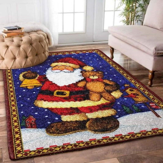 Christmas Rug, Snowflake Sonata With Christmas Limited Edition RugChristmas Floor Mat, Livinng Room Decor Rug, Christmas Home Decor