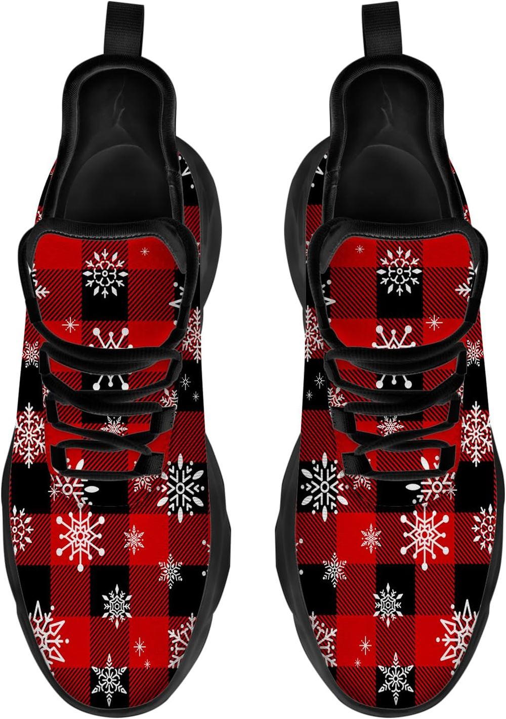 Christmas Running Shoes, Christmas Snowflakes Max Soul Shoes For Men Women, Christmas Shoes, Winter Fashion Shoes